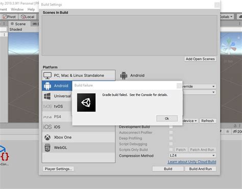 Image result for Why Gradle Build Failed in Unity