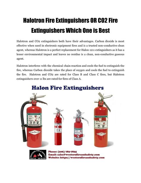 PPT - Halotron Fire Extinguishers OR CO2 Fire Extinguishers Which One ...