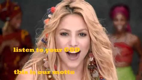 Waka Waka Shakira English version W Lyrics - YouTube