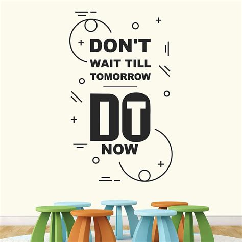 ISEE 360® Do It Now Motivational Quotes Vinyl Wall Sticker for Home ...