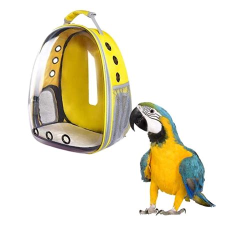 Sage Square Birds Backpack Carrier Bubble Carrying Bag, Small Bird ...