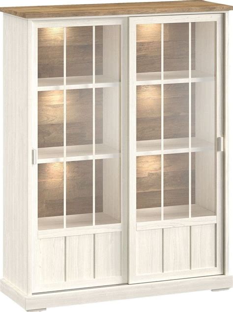 Vitrinekast Eldora 188x143x50 cm 2 glazen schuifdeuren € 999,- ⋆ ...