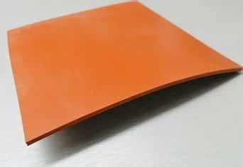 JTS 1/4" Silicone Rubber Sheet High Temp Solid Red/Orange Commercial ...
