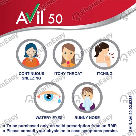 Avil 50 MG Tablet (15): Uses, Side Effects, Price & Dosage | PharmEasy