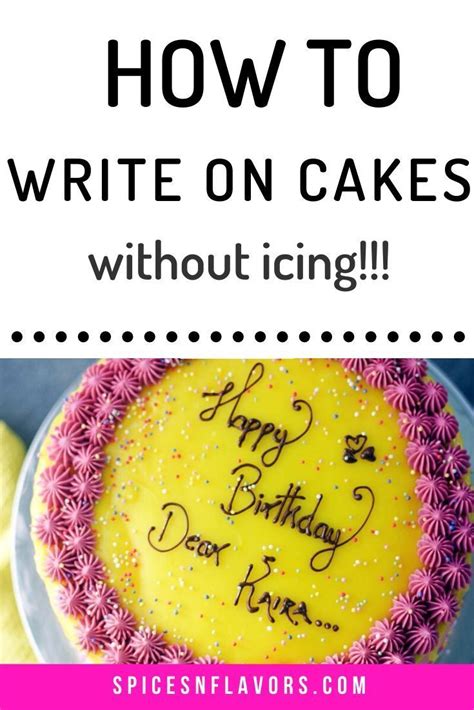 Image result for Writing On Cakes Tutorial