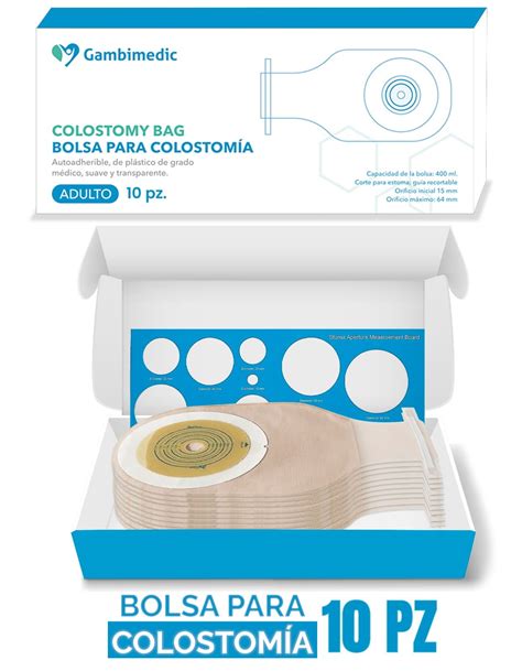 Bolsa Para Colostomia Ileostomia Barrera Recortable 14-60 mm 10 Piezas Gambimedic | Walmart en línea