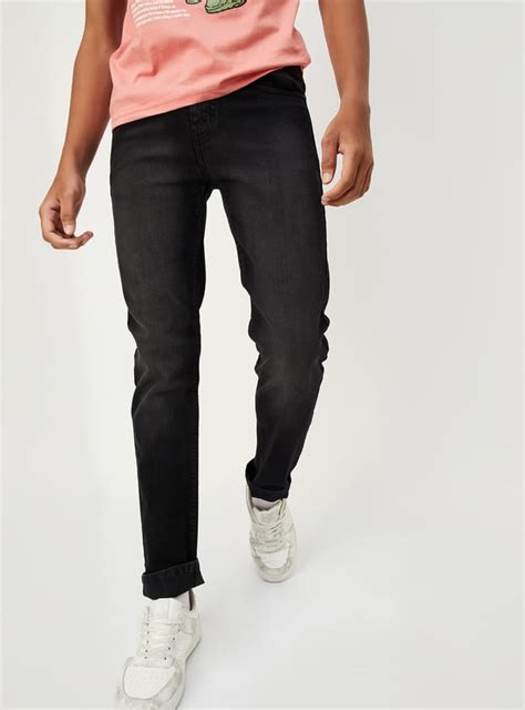 Buy Boys Slim Fit Washed Jeans Online at just Rs. 599.0 - 1000013834179 ...