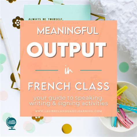 Meaningful Language Output in World Language | Teacher's Guide to Speaking Activities | Element ...
