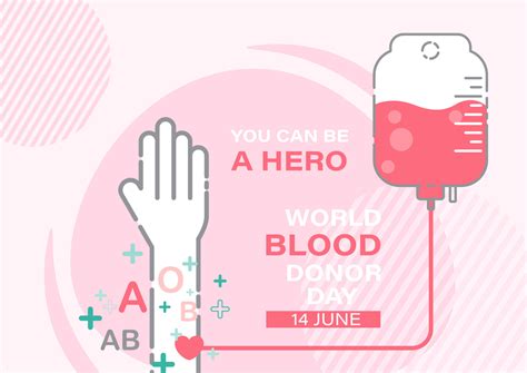 blanco humano mano donando sangre con Inglés letras de sangre tipo y ...