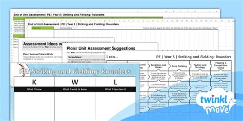 Rounders Assessment - Year 5 PE Resources - Twinkl Move KS2