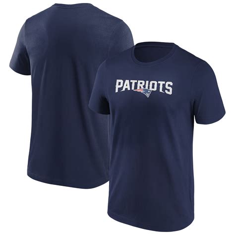 Mens New England Patriots Primary Colour Wordmark T-Shirt | Rebel Sport
