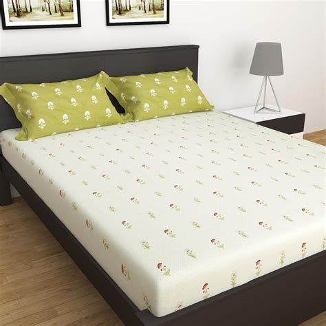 Buy Art of Asia Cotton 180TC Printed 3Pcs Super King Bedsheet Set from ...