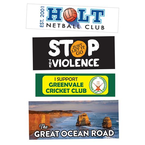 Bumper Stickers - Outdoor Grade Vinyl