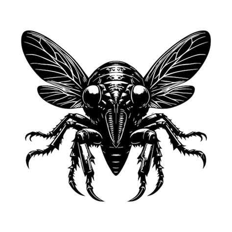 Intricate insect illustration detailed winged creature | Premium AI ...
