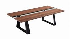 Walnut And Glass Coffee Table by Modrest Corey Modern Walnut Glass Coffee Table Walnut And Glass Coffee Table