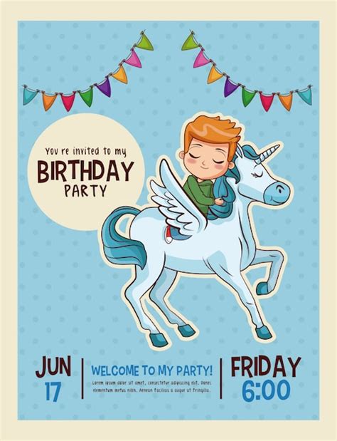 Einladung Kindergeburtstag Poster Bilder - Kostenloser Download auf Freepik