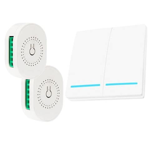 SWYAM® 16A Wireless 2-Gang RF 433MHz Switch with Timing Function, 2-Way ...