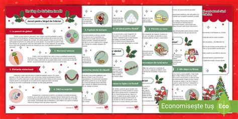Jocuri și activități pentru târgul de Crăciun - Twinkl