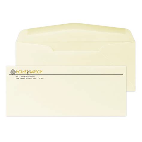 Custom #10 Stationery Envelopes, 4 1/4" x 9 1/2", 24# CLASSIC® CREST ...