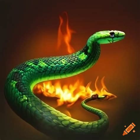 Red and black 2d serpent on Craiyon