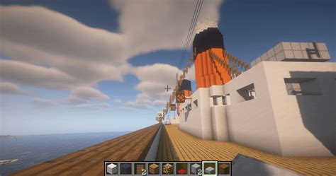 Image result for Titanic Build Minecraft Tutorial