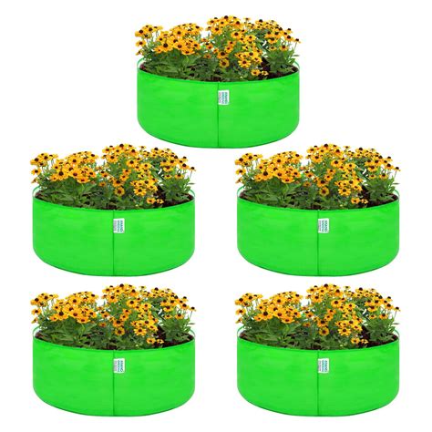 Anandi Green's HDPE Uv Protected 260 GSM Round Green Colour Plants Grow ...