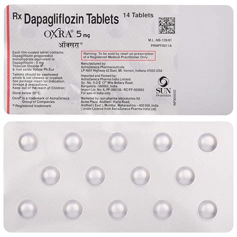 Oxra 5 Mg - Strip of 14 Tablets : Amazon.in: Fashion
