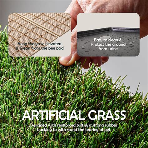 MEEXPAWS Large Artificial Grass Dog Litter Tray with Rapid India | Ubuy