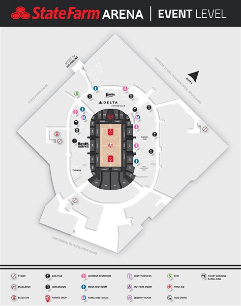 Arena Maps | State Farm Arena