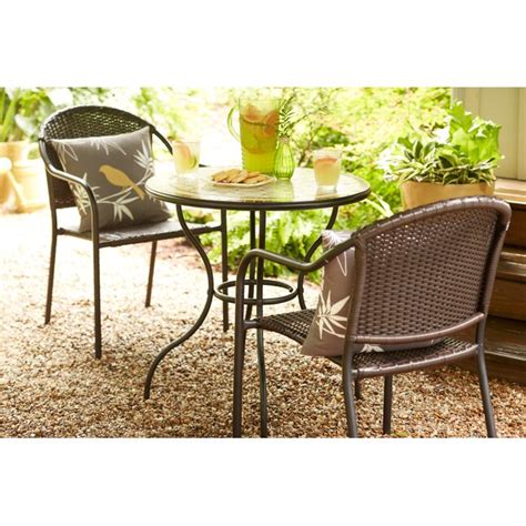 Garden Treasures Pelham Bay Round Outdoor Dining Table W x L at Lowes.com