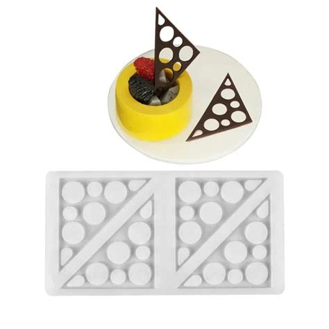 MoldBerry Garnish Mould Garnishing Mold Making Triangle Shape Silicone ...