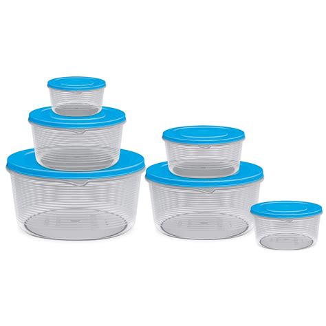 Buy MILTON Store It Round Plastic Food Storage Container Set of 6 with ...