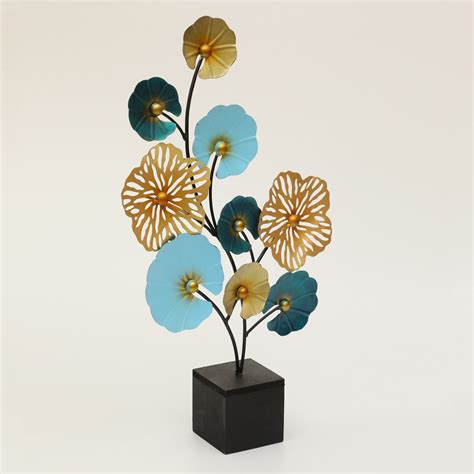 Buy VEDAS Opal Metal Flower Table Accent from Vedas at just INR 4199.0