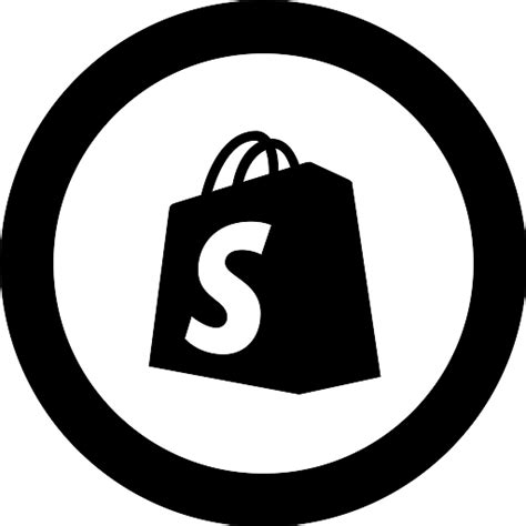 Shopify circle icon svg png free download