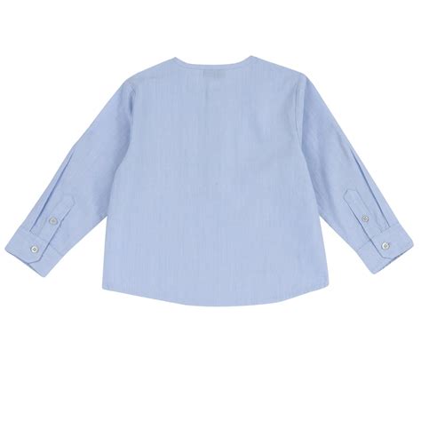 Chicco Boys Light Blue Solid Shirt - Top – Chicco India