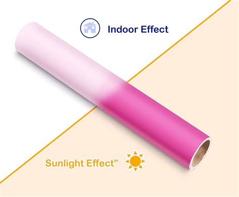 Sun-Shift White to Pink Craft Vinyl – INKTRINX