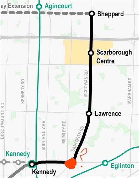 Image result for TTC Line 2 Map
