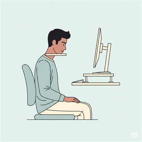 Image result for How to Sit Properly in Front of Computer