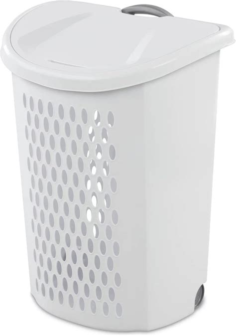 Amazon.com: Plastic Laundry baskets,Folding Laundry Basket with Wheels ...