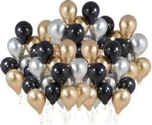 Flipkart.com | HARDATAR Solid 20 Pcs Golden, Black, Silver Metallic ...