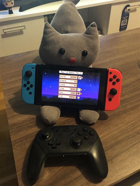 Left joy-con started drifting, so door holder came handy, rate my setup. : r/StardewValley
