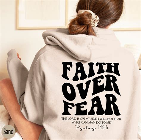Faith Over Fear - Unisex Christian Hoodie – God Is Above
