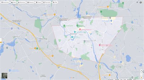 Woonsocket, Rhode Island Map