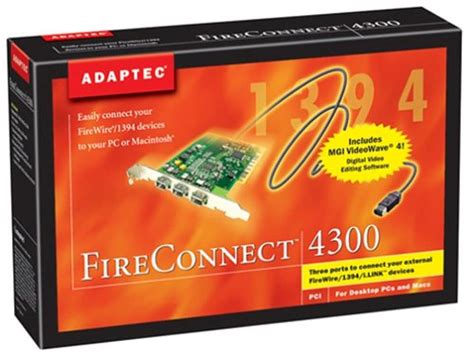 Adaptec 1890600 Fireconnect 4300 Kit AFW-4300 : Amazon.in: Computers ...
