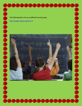 Image result for This Is Not Official Transcript