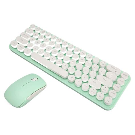 2022 Retro Compact 68 Keys Wireless Keyboard Mouse Combo, Ultra Thin ...