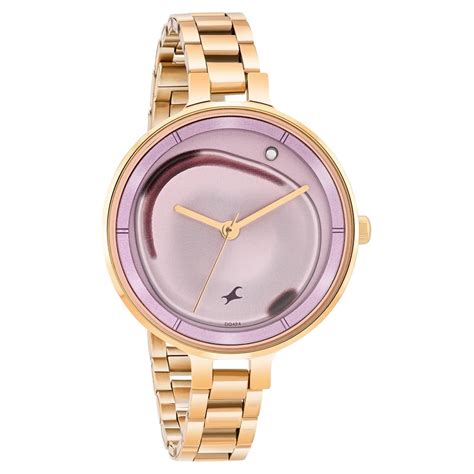 Buy Online Fastrack MetaWe Quartz Analog Pink Dial Stainless Steel ...