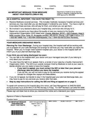 ABOUT YOUR RIGHTS (CMS-R-193) - Fill and Sign Printable Template Online