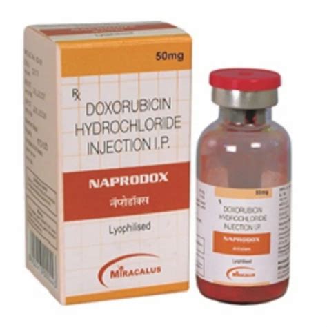 Doxorubicin Hydrochloride Injection - Naprodox 50mg - Doxorubicin ...