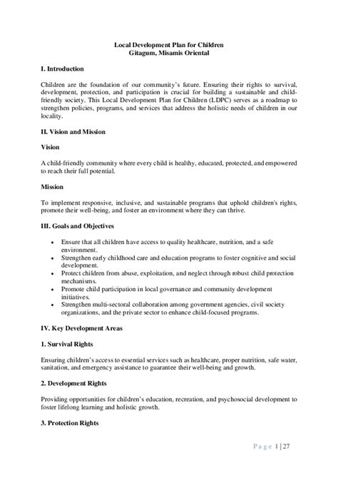 Local Development Plan for Children PDF 的图像结果